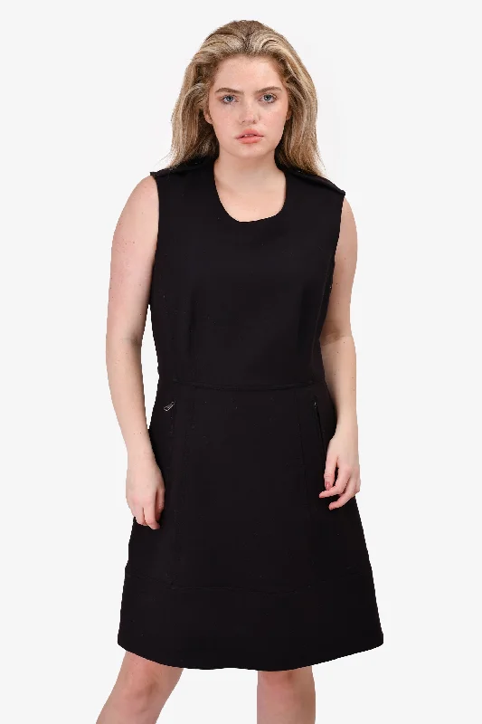 Bud garden dress-Burberry Brit Black Wool Dress Size 12 US