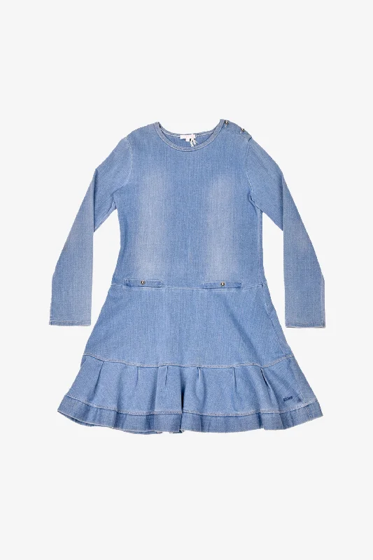 Tapestry retro dress-Chloe Blue Denim Mini Dress Size 10 Kids