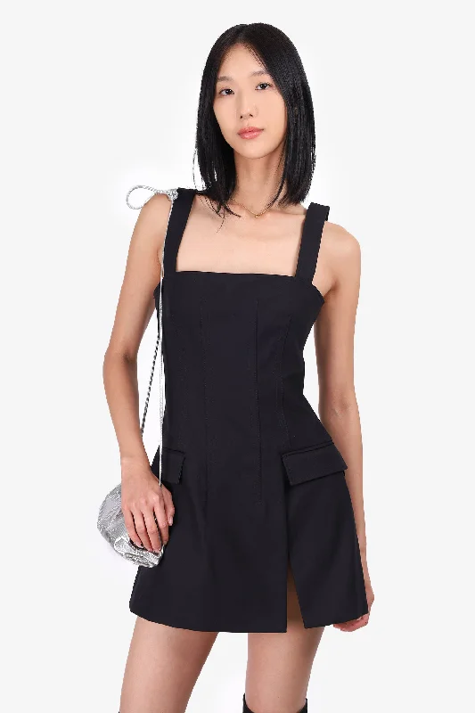 Brunch spin dress-Dion Lee Black Frame Sleeveless Midi Dress Size 8