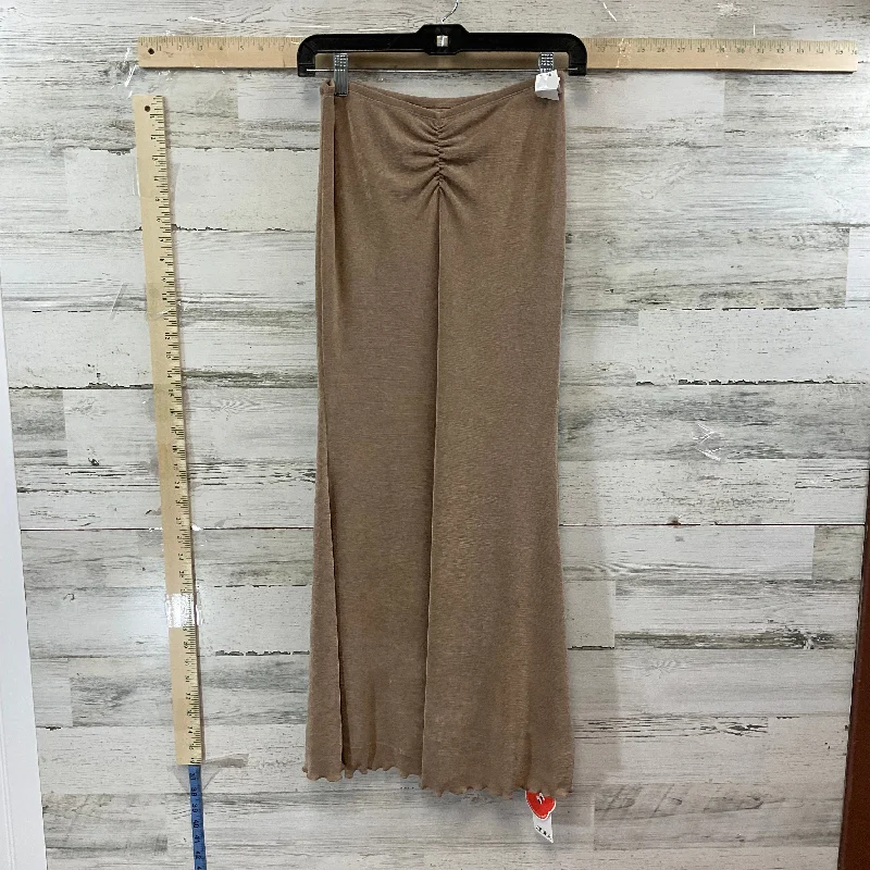 Fluid fluid skirt-Brown Skirt Maxi CIDER, Size Xs