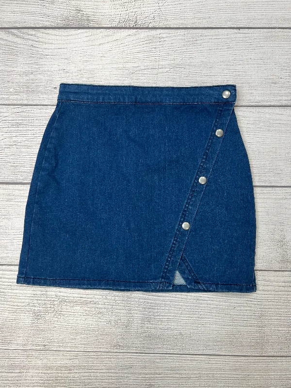 Tear-slit chic skirt-Denim Skirt Mini & Short Free People, Size S