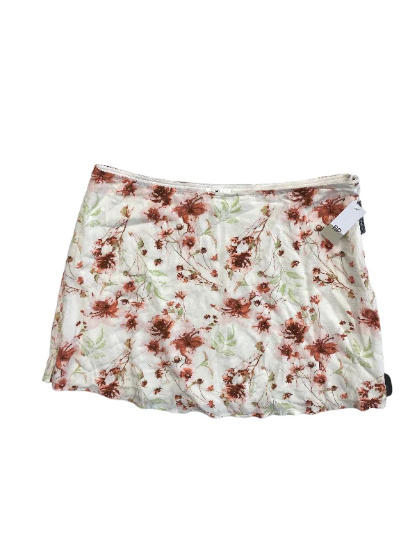 Oasis floral skirt-Floral Print Skirt Mini & Short Bp, Size 2x