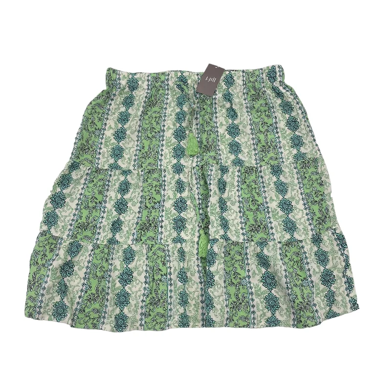 Gusty wrap skirt-Green Skirt Midi J. Jill, Size S