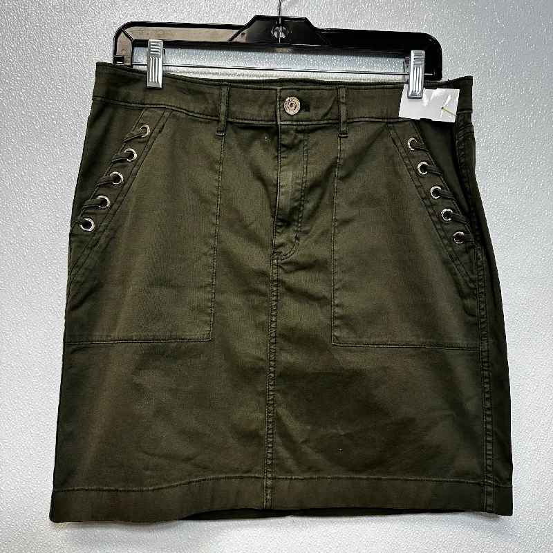 Stretchy stretch skirt-Olive Skirt Mini & Short White House Black Market, Size M