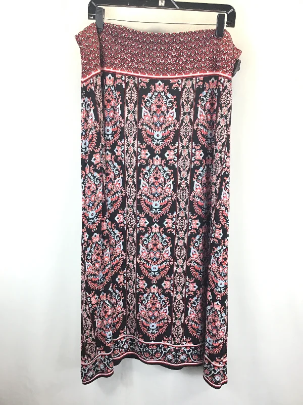 Orchid regal skirt-Skirt Maxi By J. Jill In Blue & Red & White, Size: L