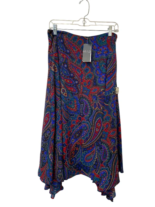 Wide circle skirt-Skirt Maxi By Lauren By Ralph Lauren In Multi-colored, Size: 8