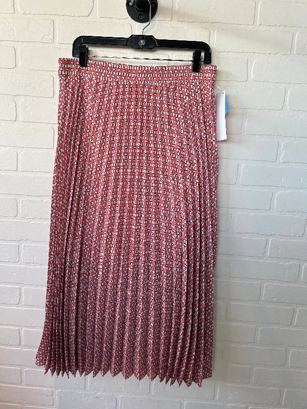 Shimmering maxi skirt-Skirt Maxi By Max Studio In Pink & White, Size: 12