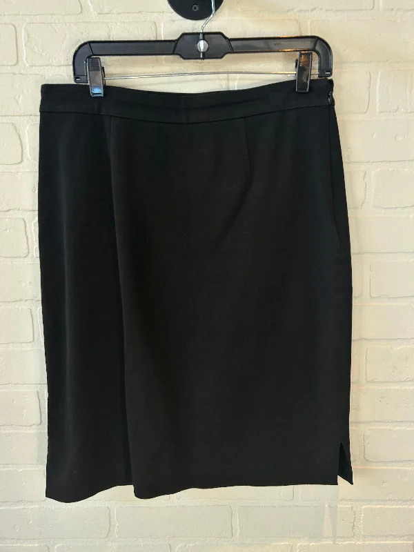 Smooth diamond skirt-Skirt Midi By Anthropologie In Black, Size: 10