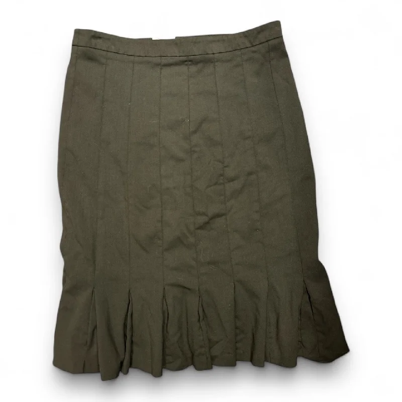 Clear lustrous skirt-Skirt Midi By Clothes Mentor In Green, Size: 10