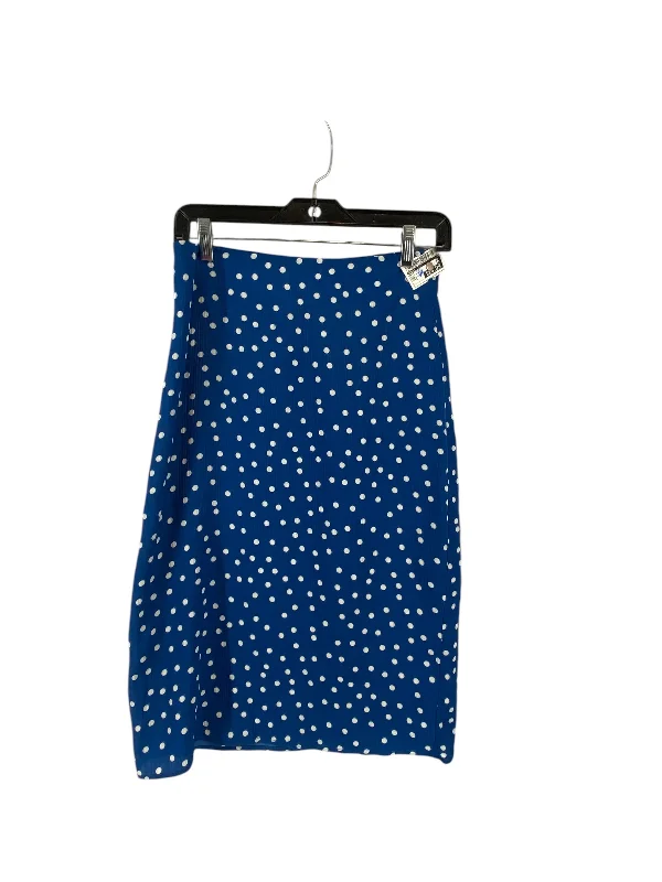 Robust seed skirt-Skirt Midi By Gilli In Blue & White, Size: S