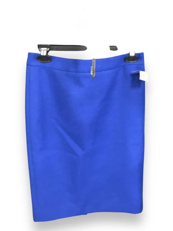 Light casual skirt-Skirt Midi By J. Crew In Blue, Size: 2