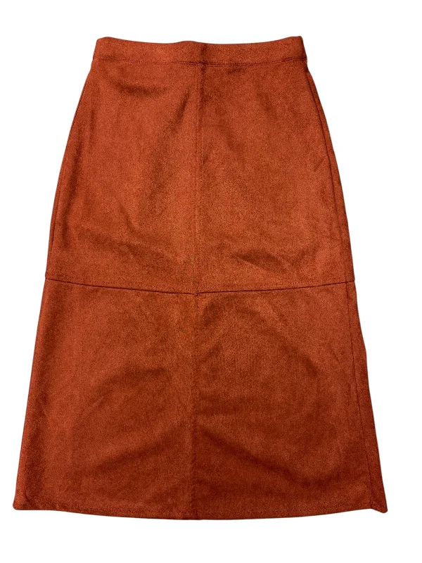 Bolt casual skirt-Skirt Midi By Max Studio In Orange, Size: 4