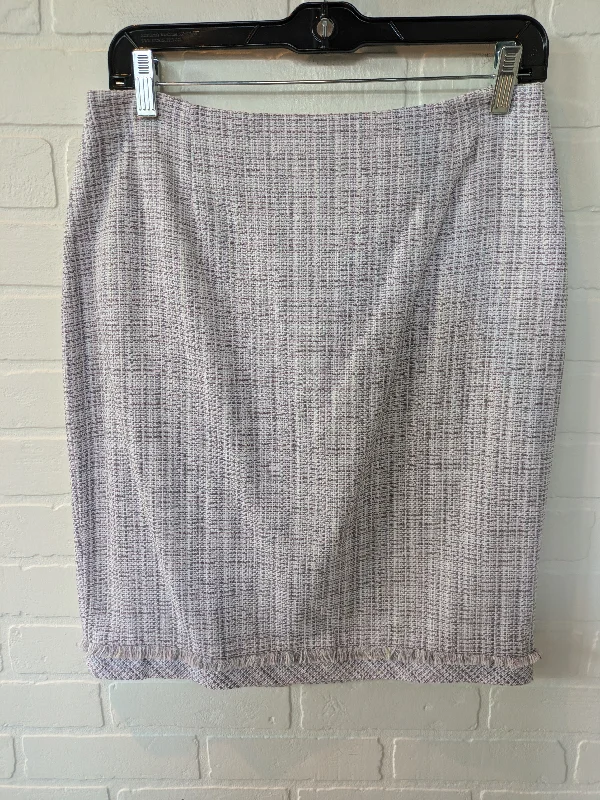 Clementine citrus skirt-Skirt Midi By White House Black Market In Purple & White, Size: 8