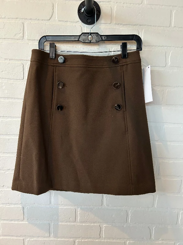 Cottage flowy skirt-Skirt Mini & Short By Ann Taylor In Brown, Size: 6