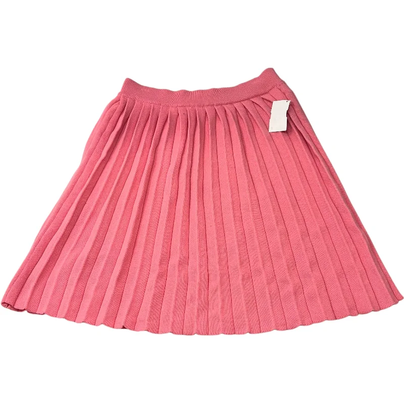 Clear lustrous skirt-Skirt Mini & Short By One Eleven In Pink, Size: M