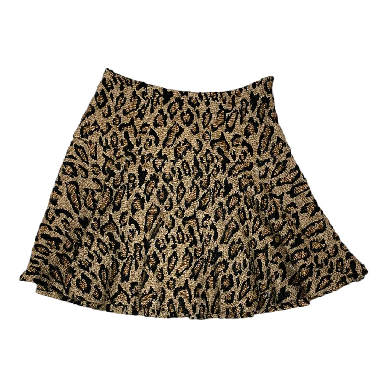 Meal wide skirt-Skirt Mini & Short By Free People In Animal Print, Size: S