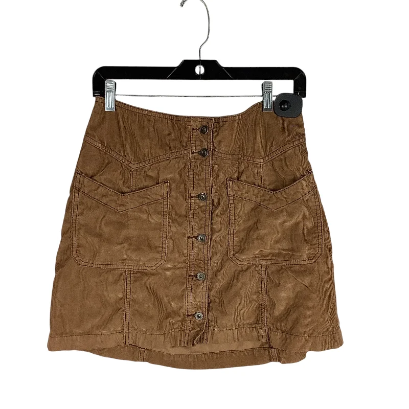 Elite trendy skirt-Skirt Mini & Short By Free People In Brown, Size: 6