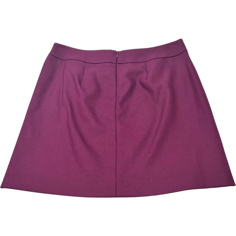 Warm flocked skirt-Skirt Mini & Short By Loft In Purple, Size: Petite   S