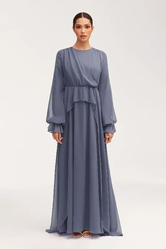 Honey party dress-Aara Chiffon Maxi Dress -  Dusk