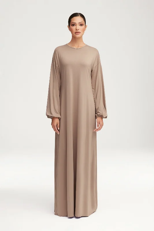 Low-cost casual dress-Afiyah Jersey Maxi Dress - Taupe