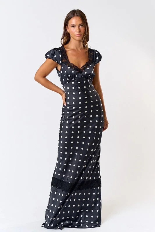 Radiant neon dress-PREORDER - Butterfly Babe Polka Dot Maxi Dress