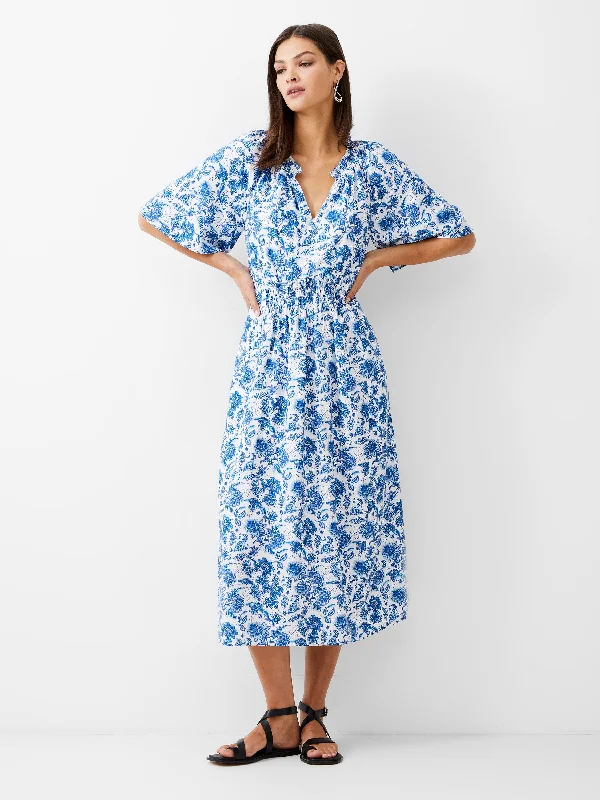 Rest flowing dress-Cosette Smock Waist Midi Dress