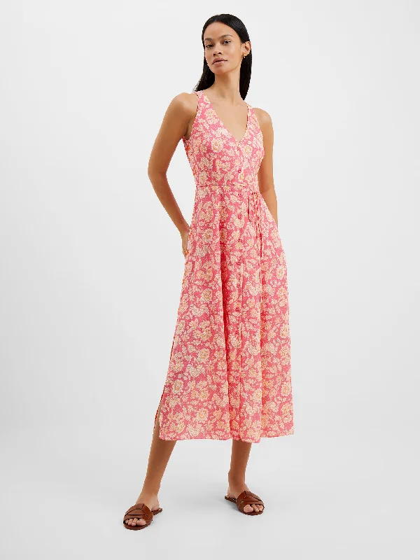 Bloom blush dress-Cosette Verona Crepe Midi Dress