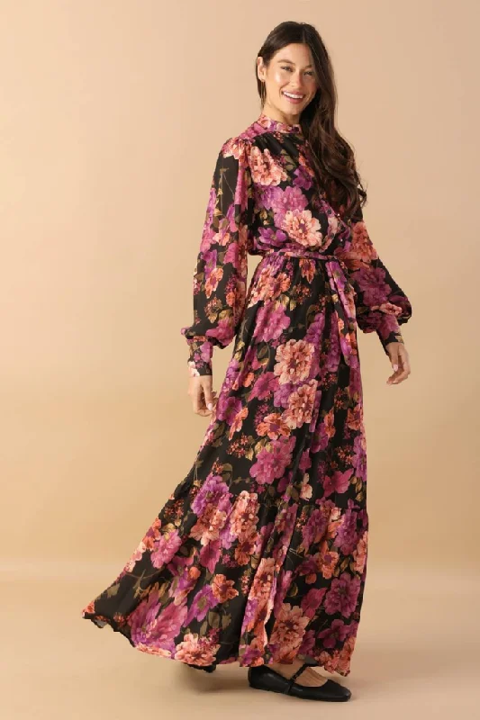 Shimmering club dress-Georgina Floral Maxi Dress